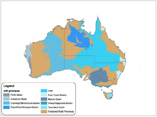 Principal aquifers in the United States Principal aquifers