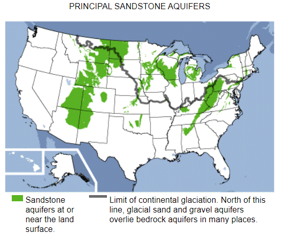 Principal sandstone aquifers in the United States Sandstone Aquifers
